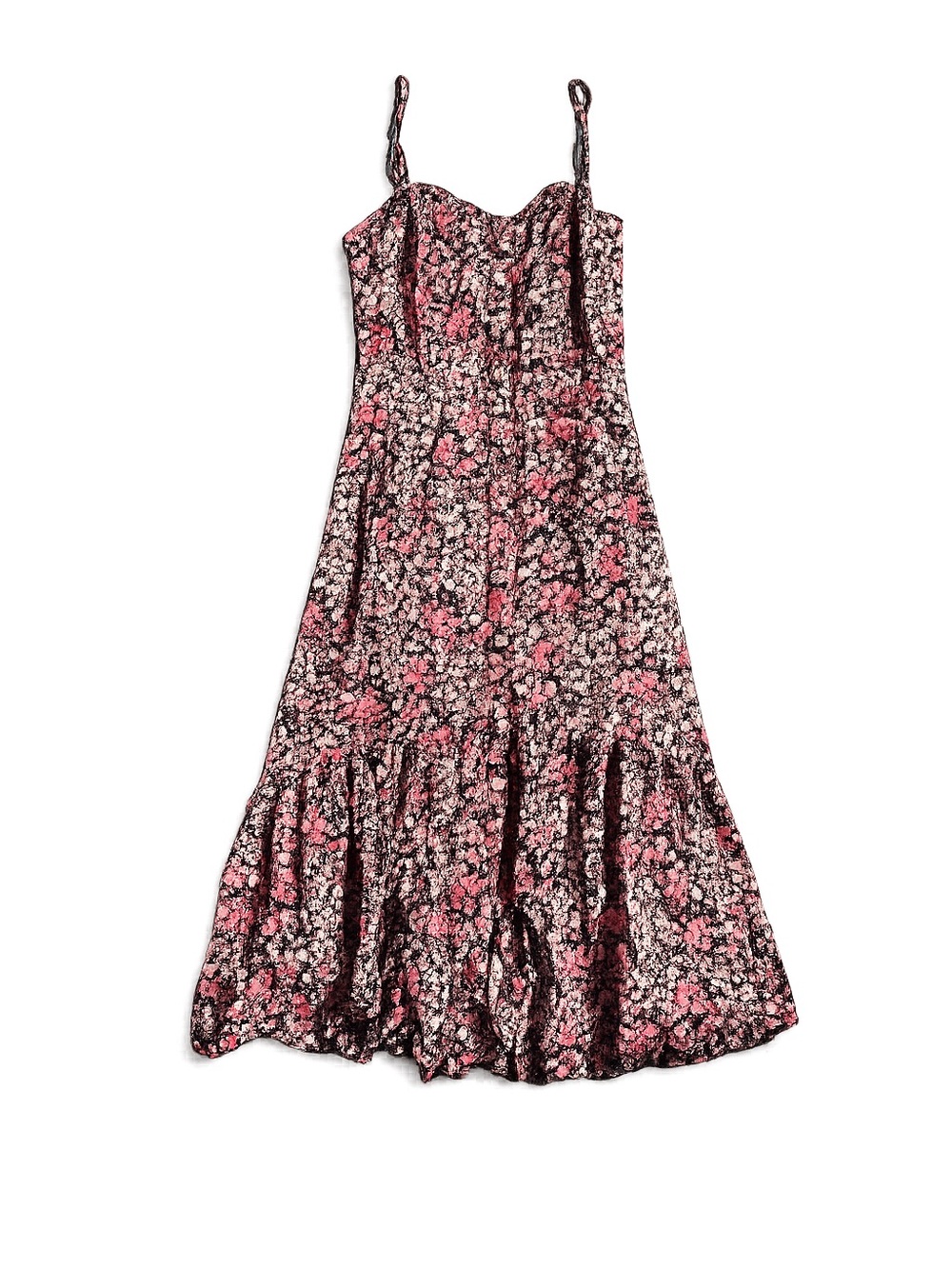Mimi Chica Pink and Black Floral Dress